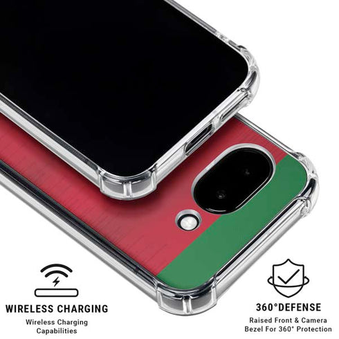 Portugal Soccer Flag Google Pixel 9a Clear Case